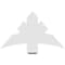 Ekena Millwork Alberta Architectural Grade PVC Gable Bracket, 36"W x 21"H x 2"D x 6"F, 14/12 Pitch GBP036X21X0206ALB00 - alternate 3